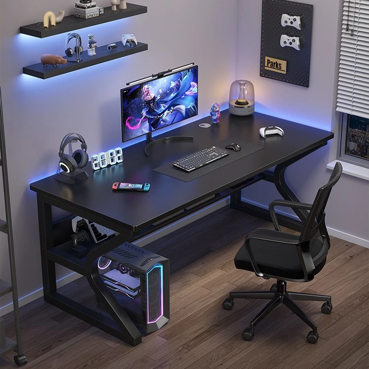 电脑桌台式家用卧室电竞桌游戏桌子简易出租屋学习书桌办公工作台