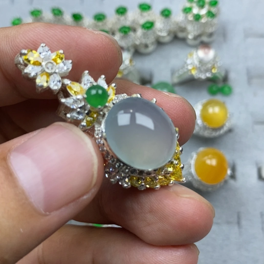 定制翡翠未镶嵌冰种15mm
