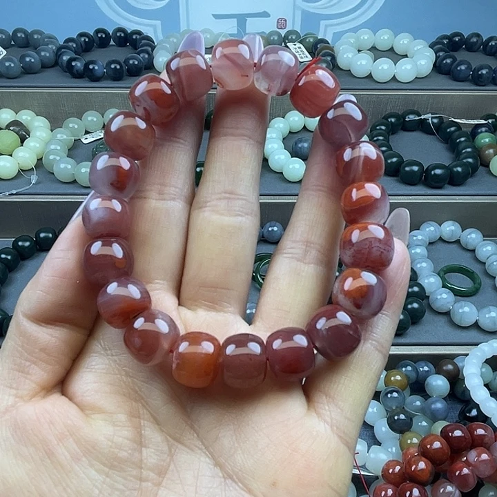 南红玛瑙未镶嵌手链