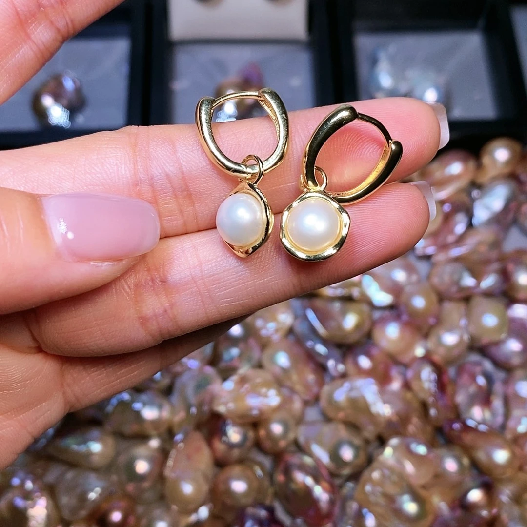 【闪购商品】淡水珍珠耳饰未镶嵌