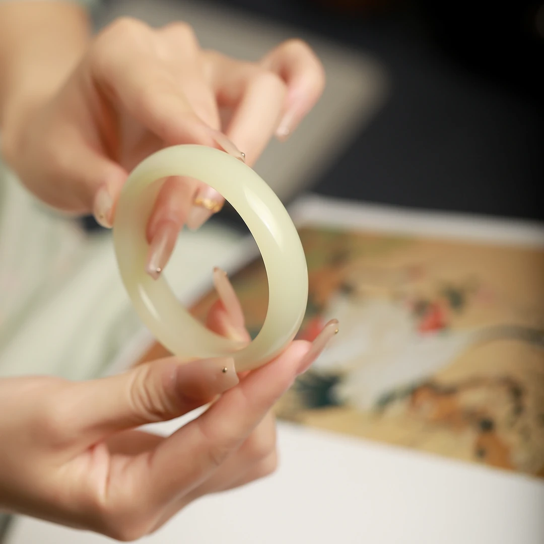 《官方甄选》清水色标级平安镯百搭时尚款