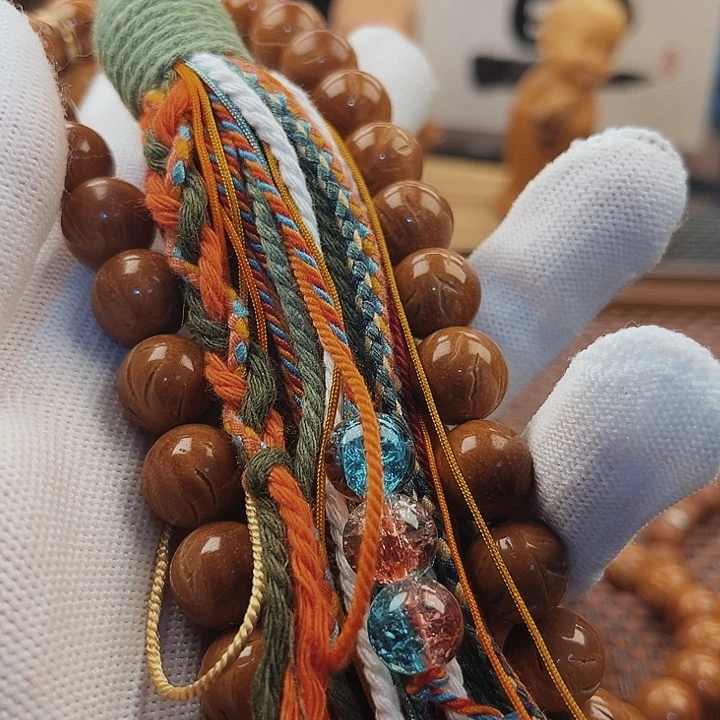 桃核手串12龙纹36颗手持