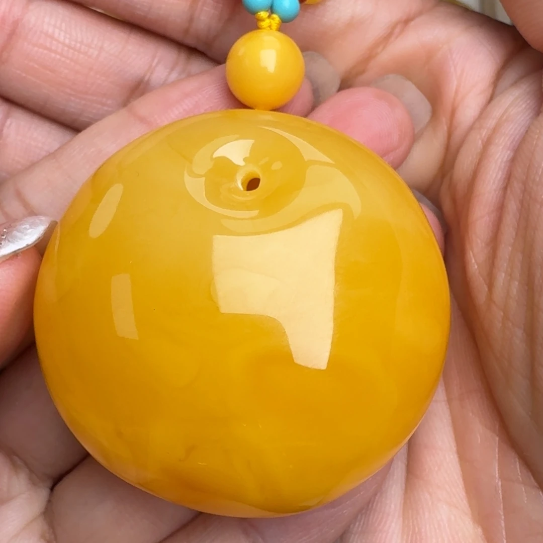 蜜蜡未镶嵌毛衣链无优化无烤色无补胶无覆膜无辐照无煮蜜