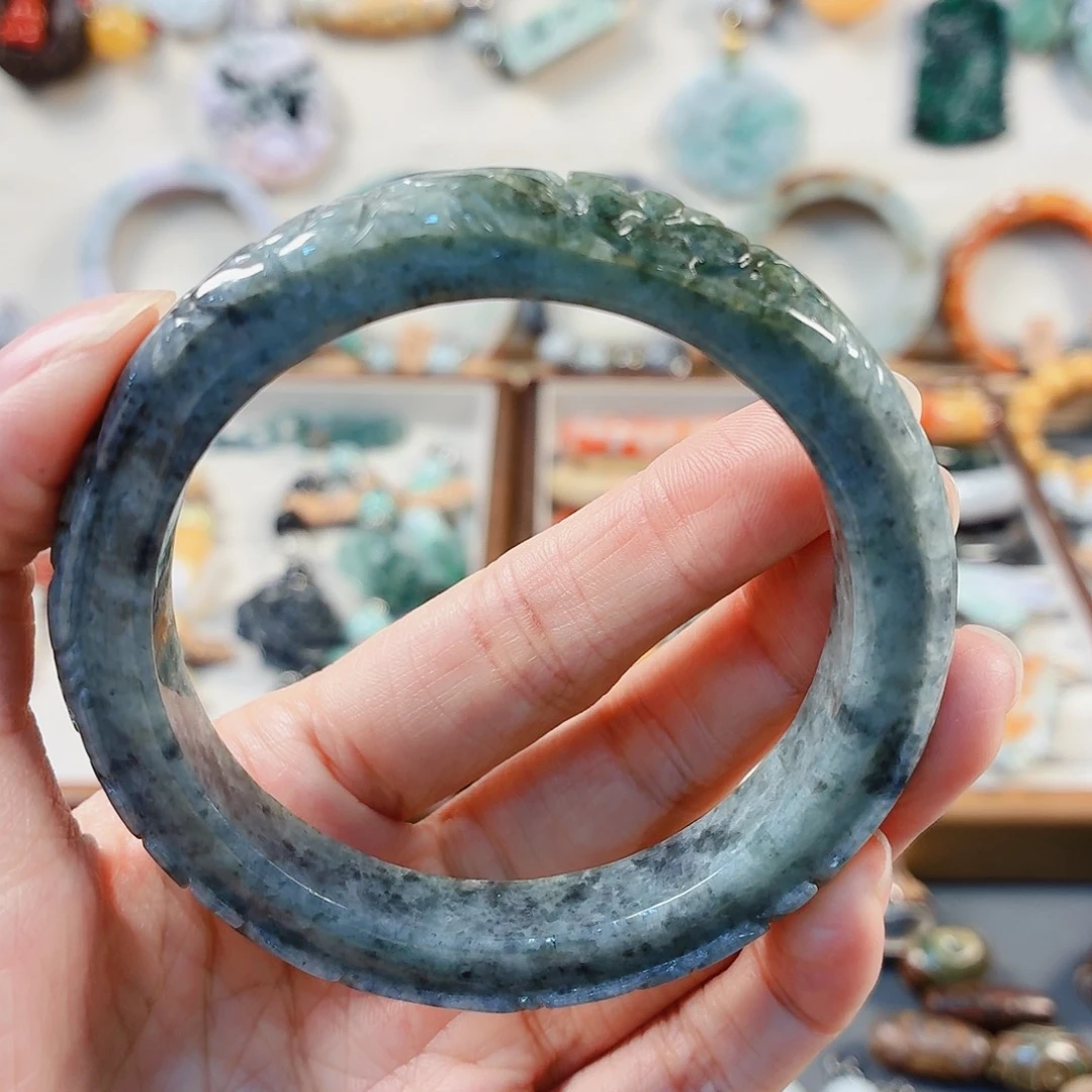 爱***姐翡翠未镶嵌手链手串