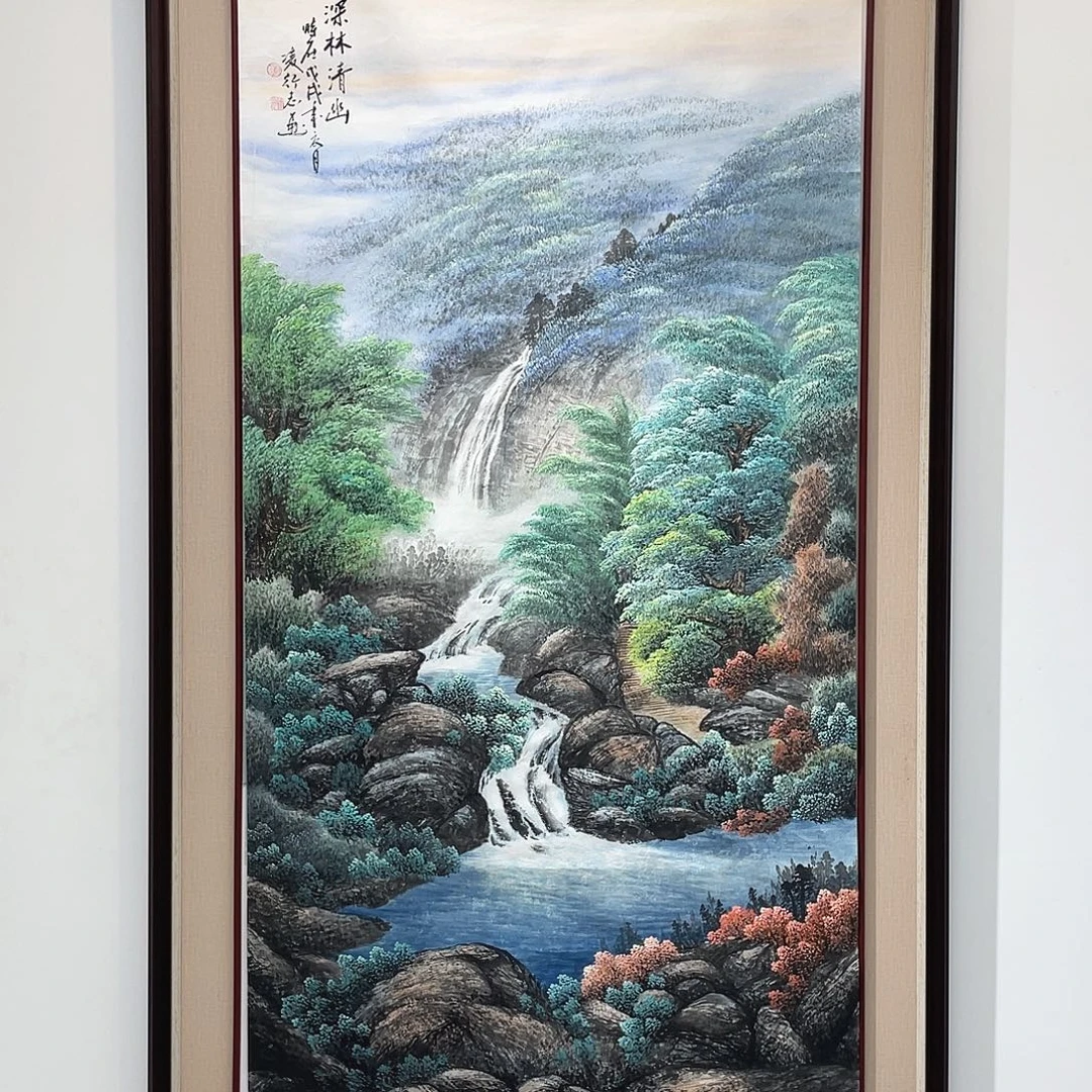 国画凌行志先生手绘精品书画