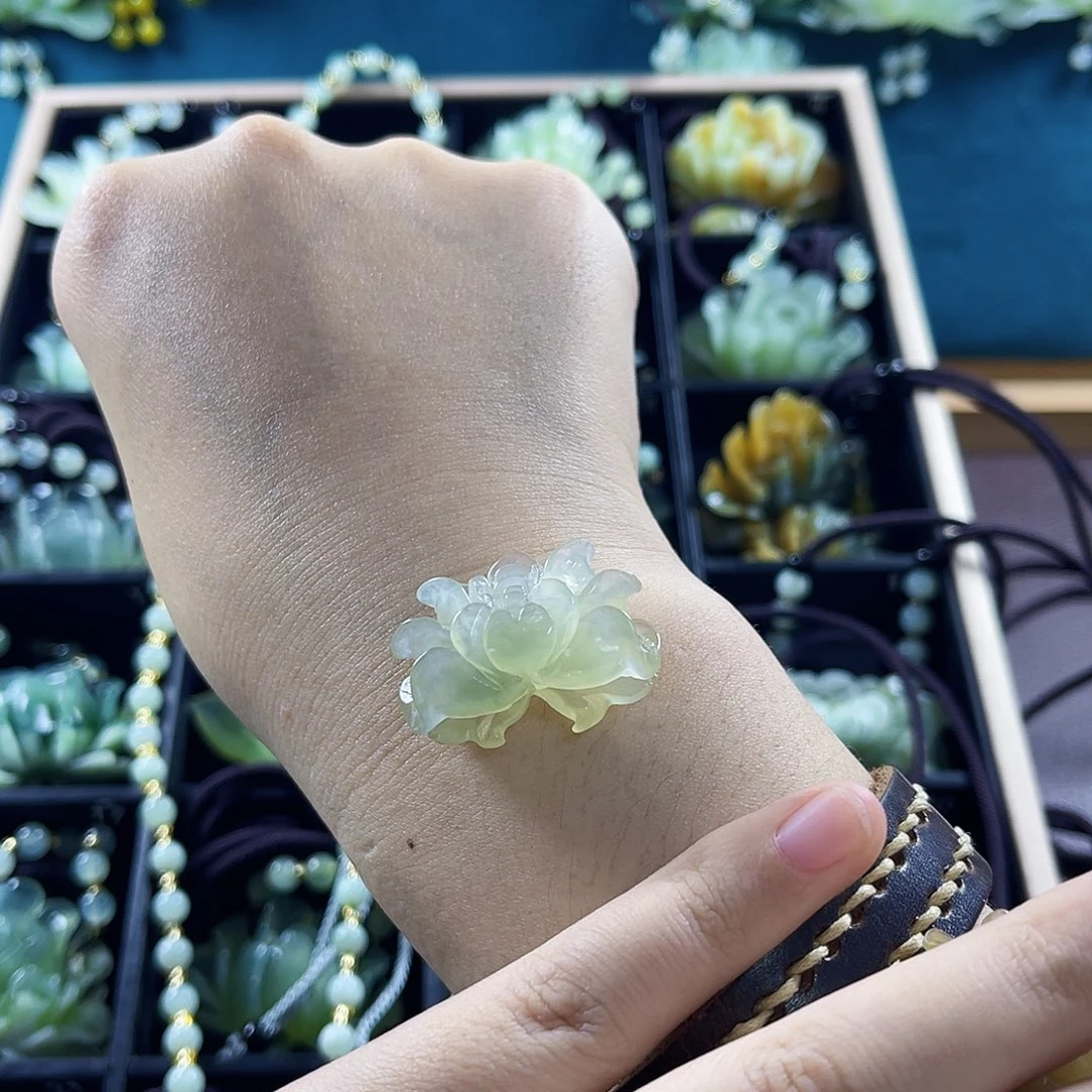 蛇纹石玉颈饰未镶嵌朤****