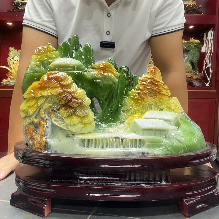 玉得***鱼家居摆件办公