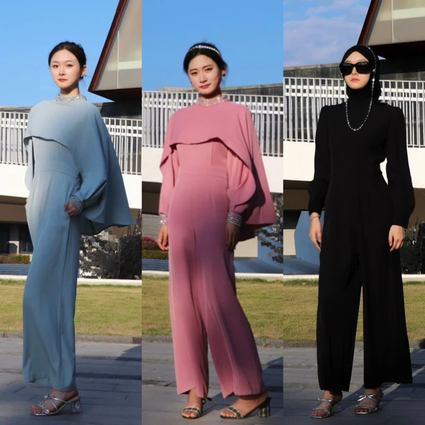 姆咖凯迪·法提玛海南少数民族原创设计Y2320休闲披肩连体裤