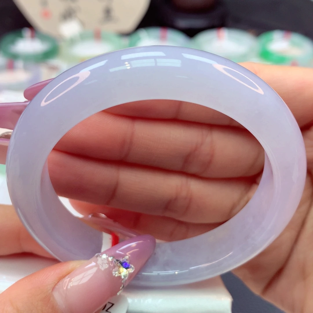 翡翠手镯未镶嵌正圈6号66