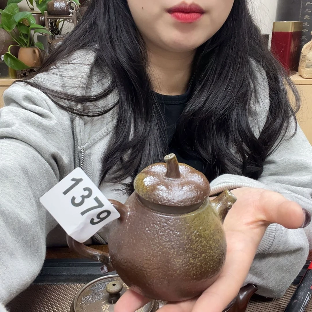壶?****?1379老韩坭兴陶（0.0）柴烧橘子壶
