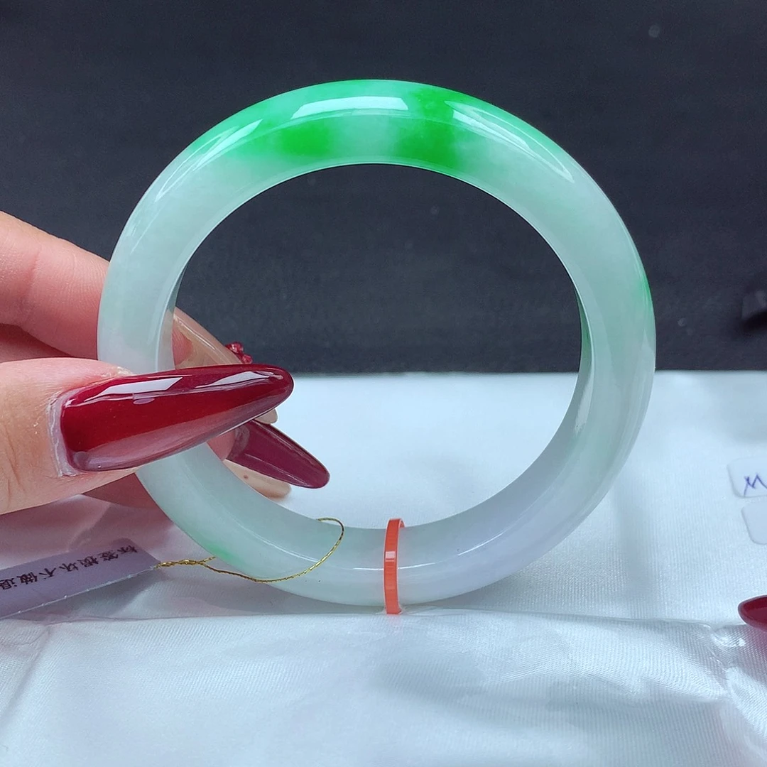 未镶嵌手镯翡翠57圈877