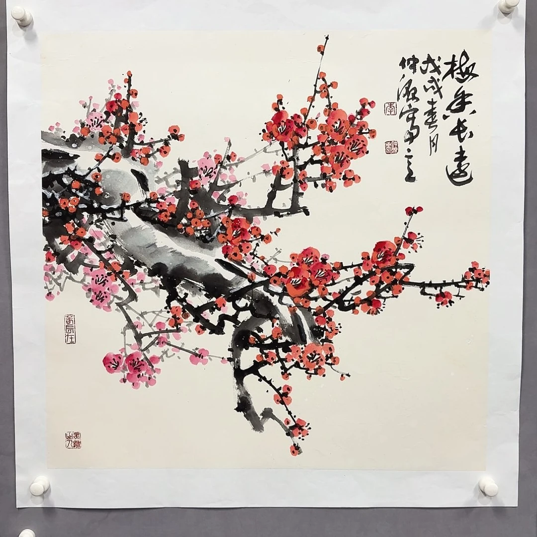 国画亲笔手绘放心去藏