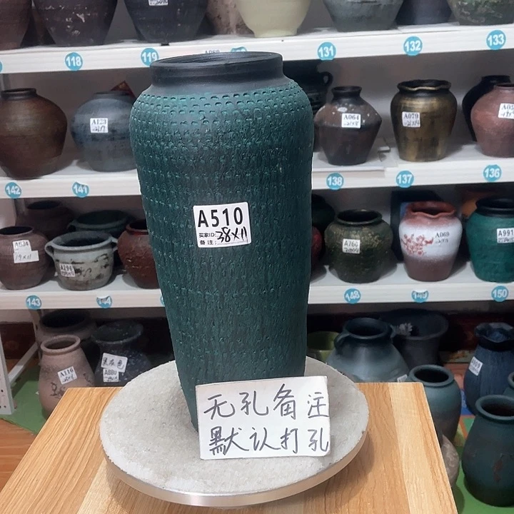 红陶手工制作工艺花盆