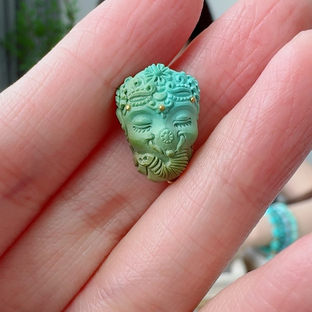 未镶嵌绿松石珠宝奇石