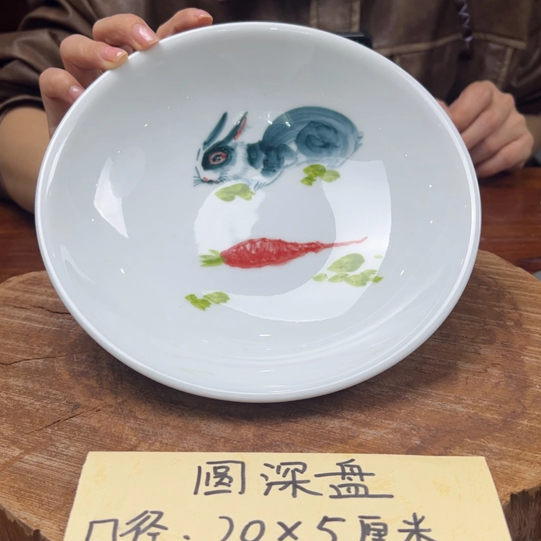 瓷片景德镇陶瓷手工手绘制作