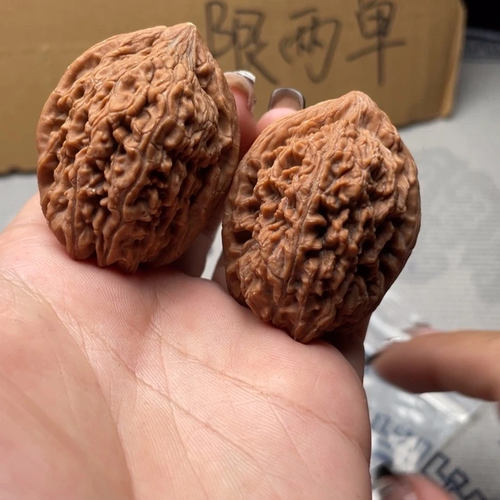 晓***跶把件文玩核桃大蒜头35
