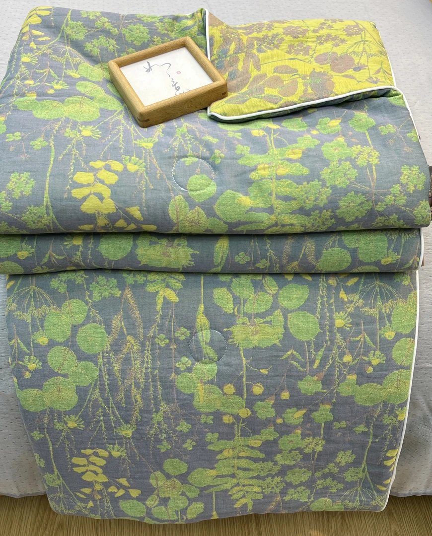 【王厂长】蚕丝大豆被A类全棉双层纱夏被大豆被宿舍夏凉被空调被