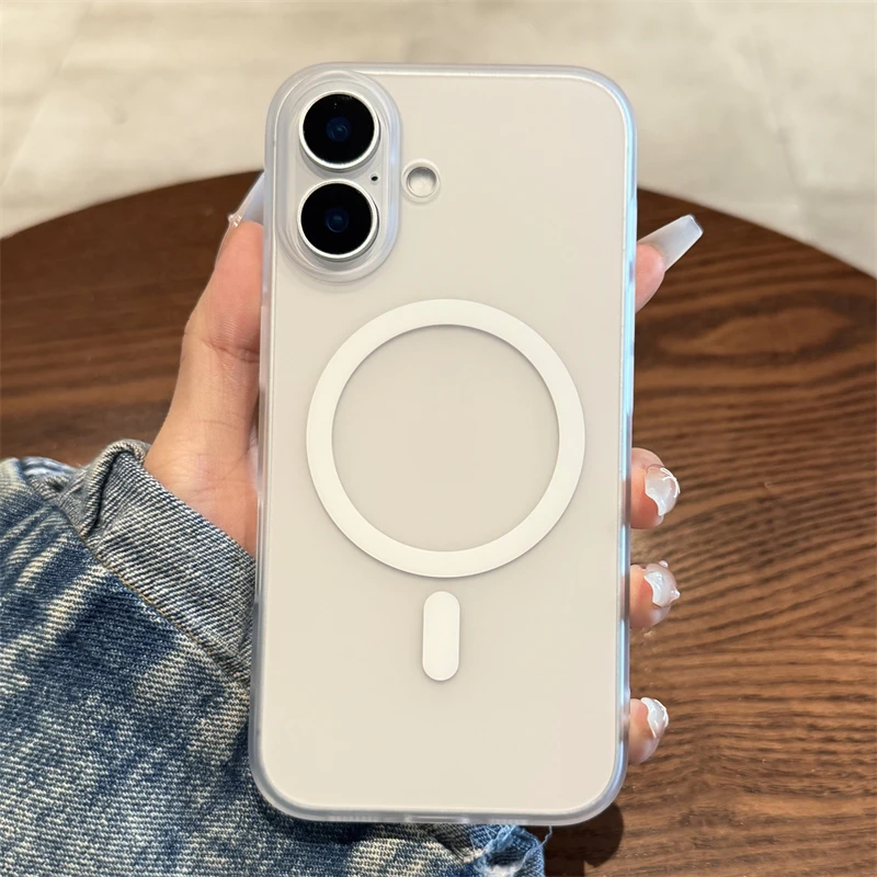 磁吸冰雾肤感适用iPhone17手机壳苹果17promax超薄16防摔15硬壳14