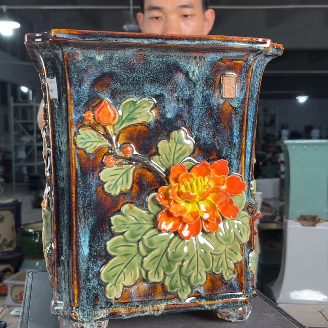 一风堂石湾花盆 内22*27