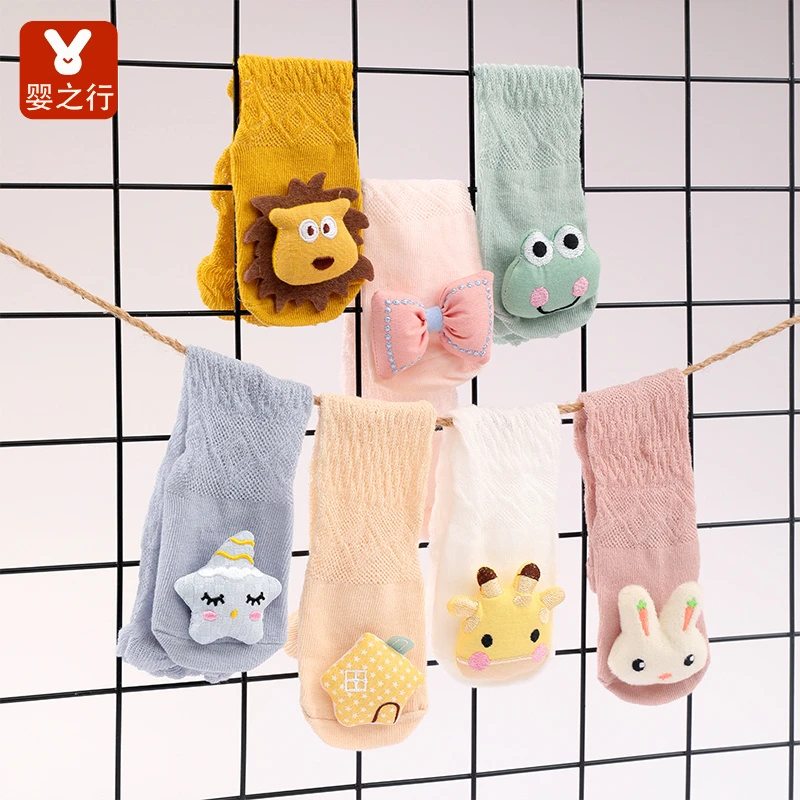 夏季薄款宝宝防蚊袜透气网眼婴儿长筒袜新生儿过膝护腿空调袜子