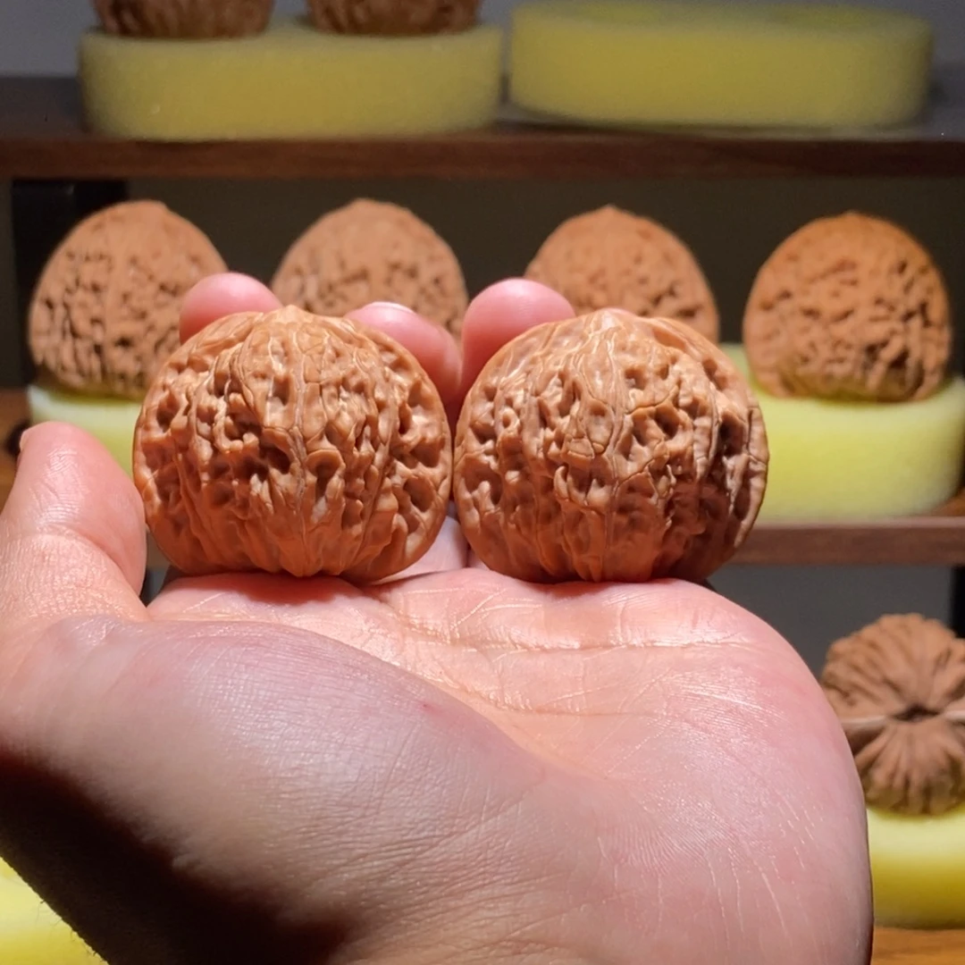 吊坠文玩核桃全品39尺正磨红皮山地精品对hope