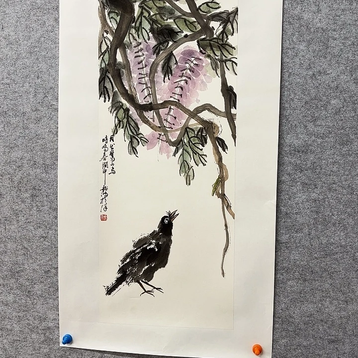 国画花鸟等多种鸟类和鸟类为