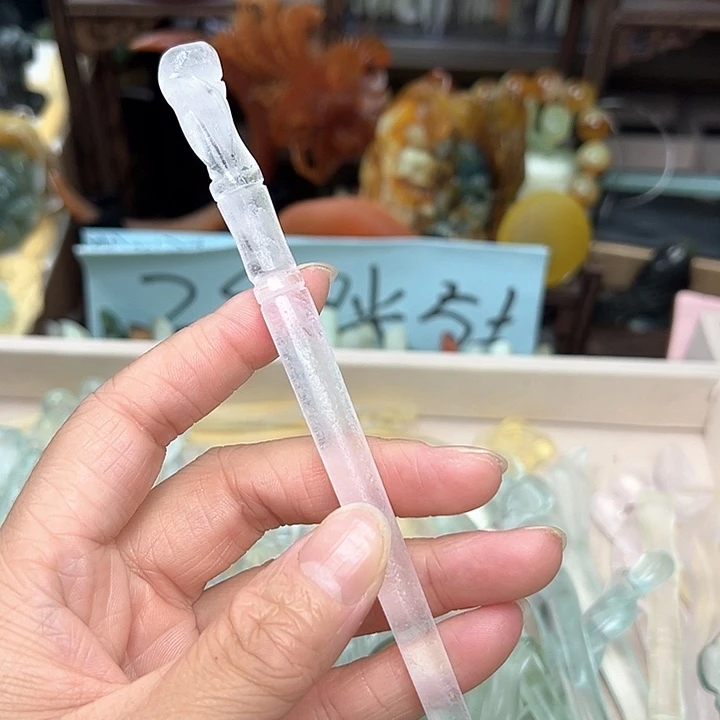 蛇纹石玉未镶嵌发簪