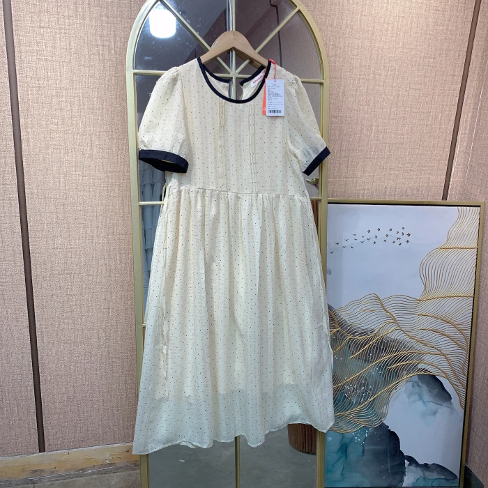 CQ50孕妇杏色连衣裙L100-130