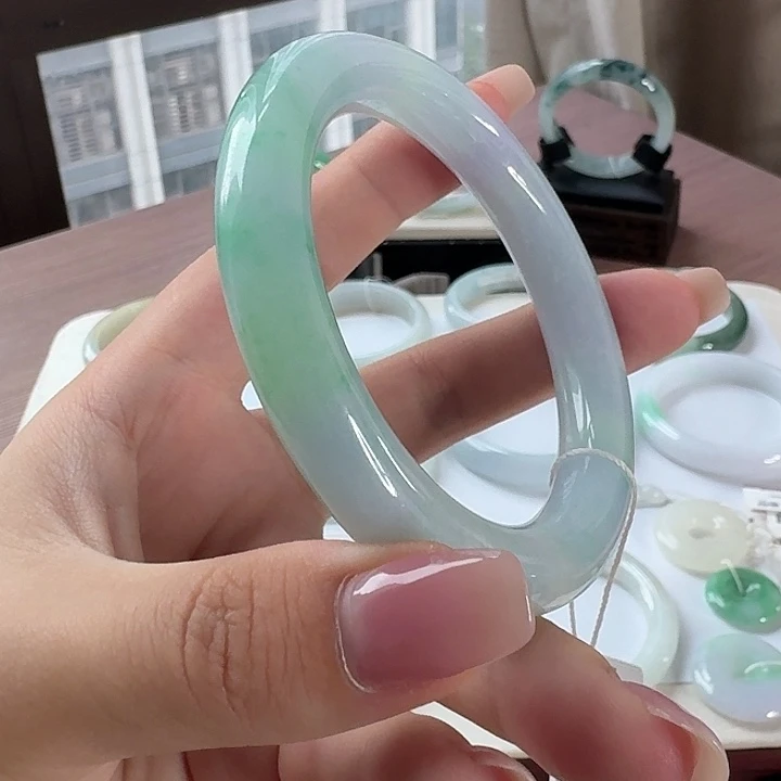 翡翠未镶嵌手镯（序号14）点菜看细节