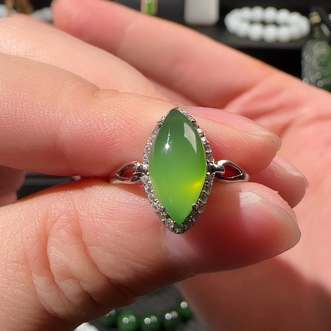 和田玉（碧玉）未镶嵌戒指