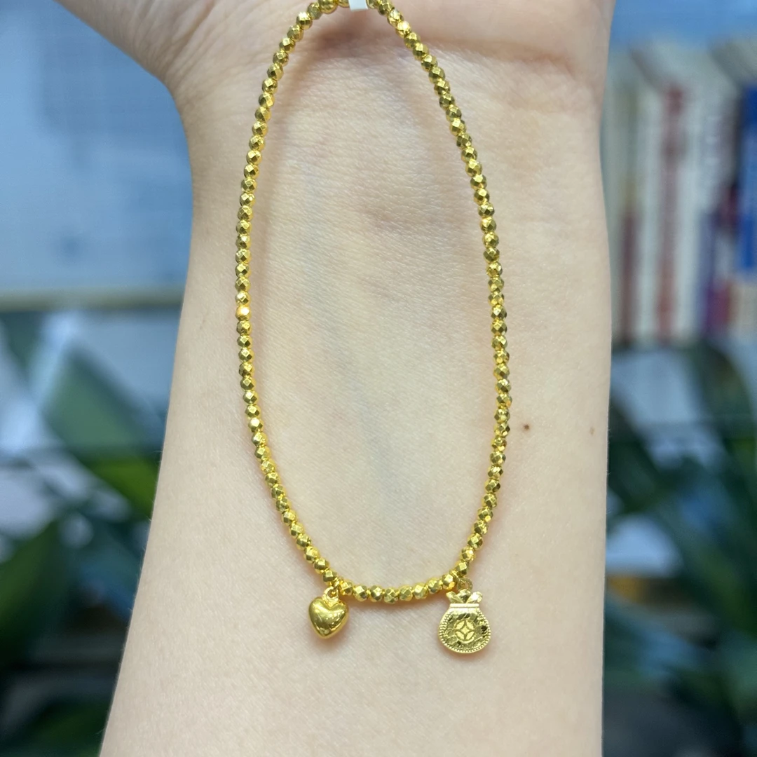 X【爱心福袋手串】足金999手串5G