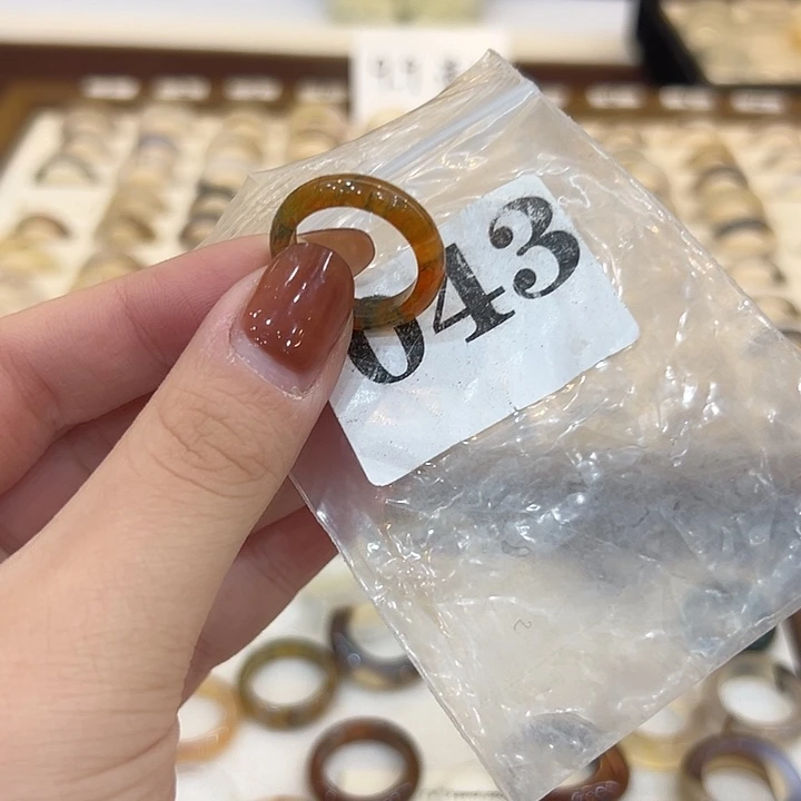 玛瑙/玉髓合金戒指43港14