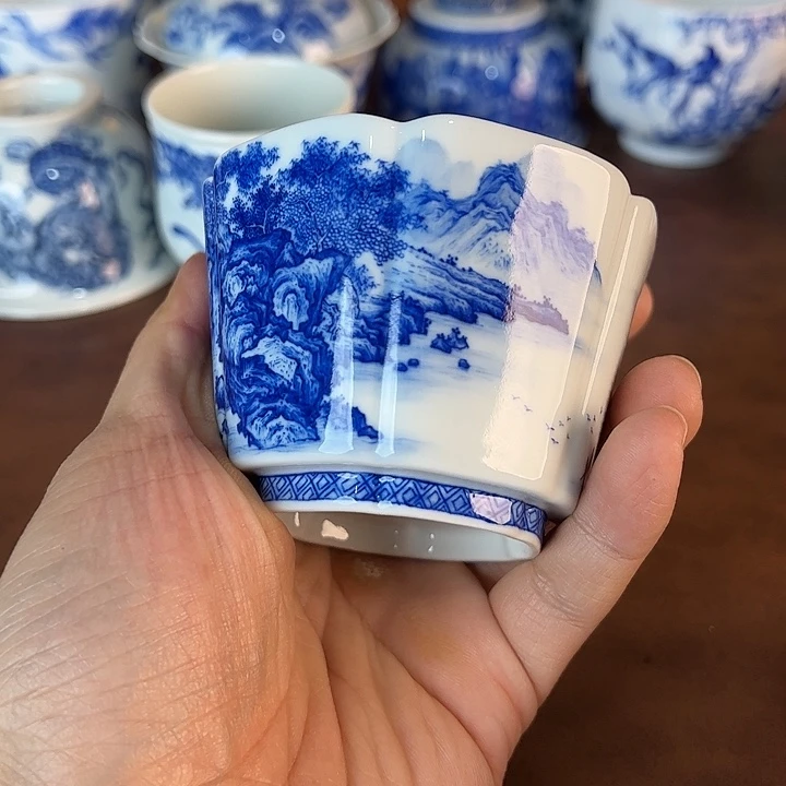 大***涂瓷片景德镇全手工手绘陶瓷
