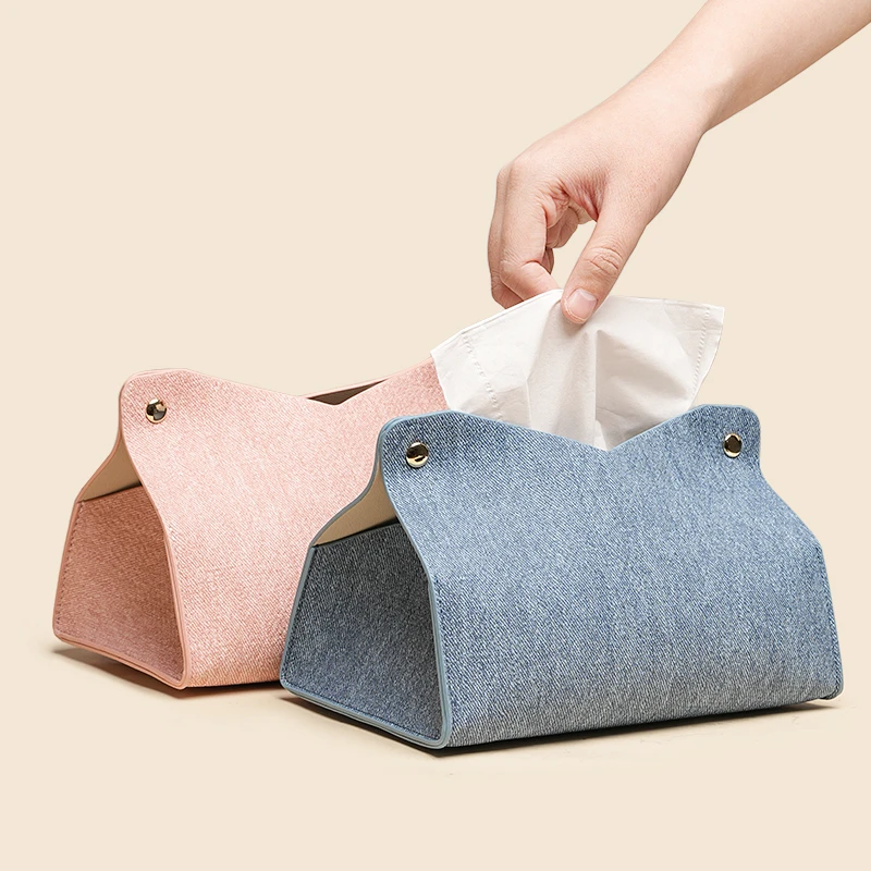 纸巾盒抽纸盒客厅高档轻奢风创意餐巾纸盒子家用茶几收纳盒多功能