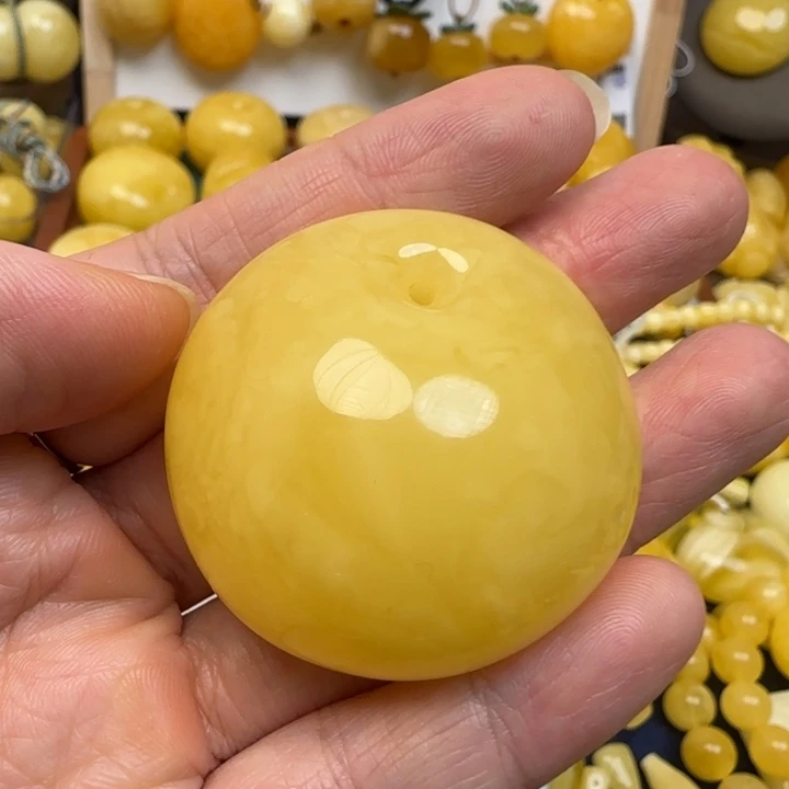 蜜蜡未镶嵌毛衣链天然蜜蜡