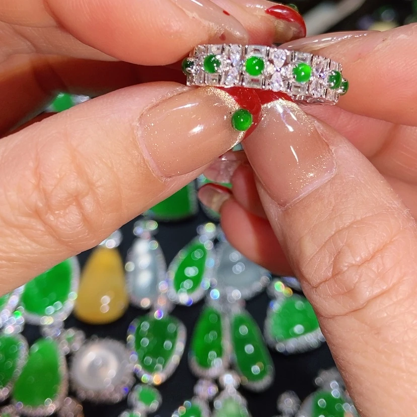 【闪购商品】翡翠戒指未镶嵌天然翡翠