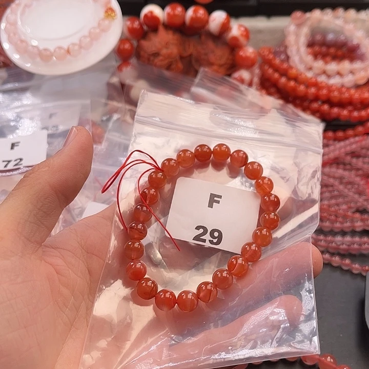 南红玛瑙未镶嵌多样性发货默认微瑕称重8mm