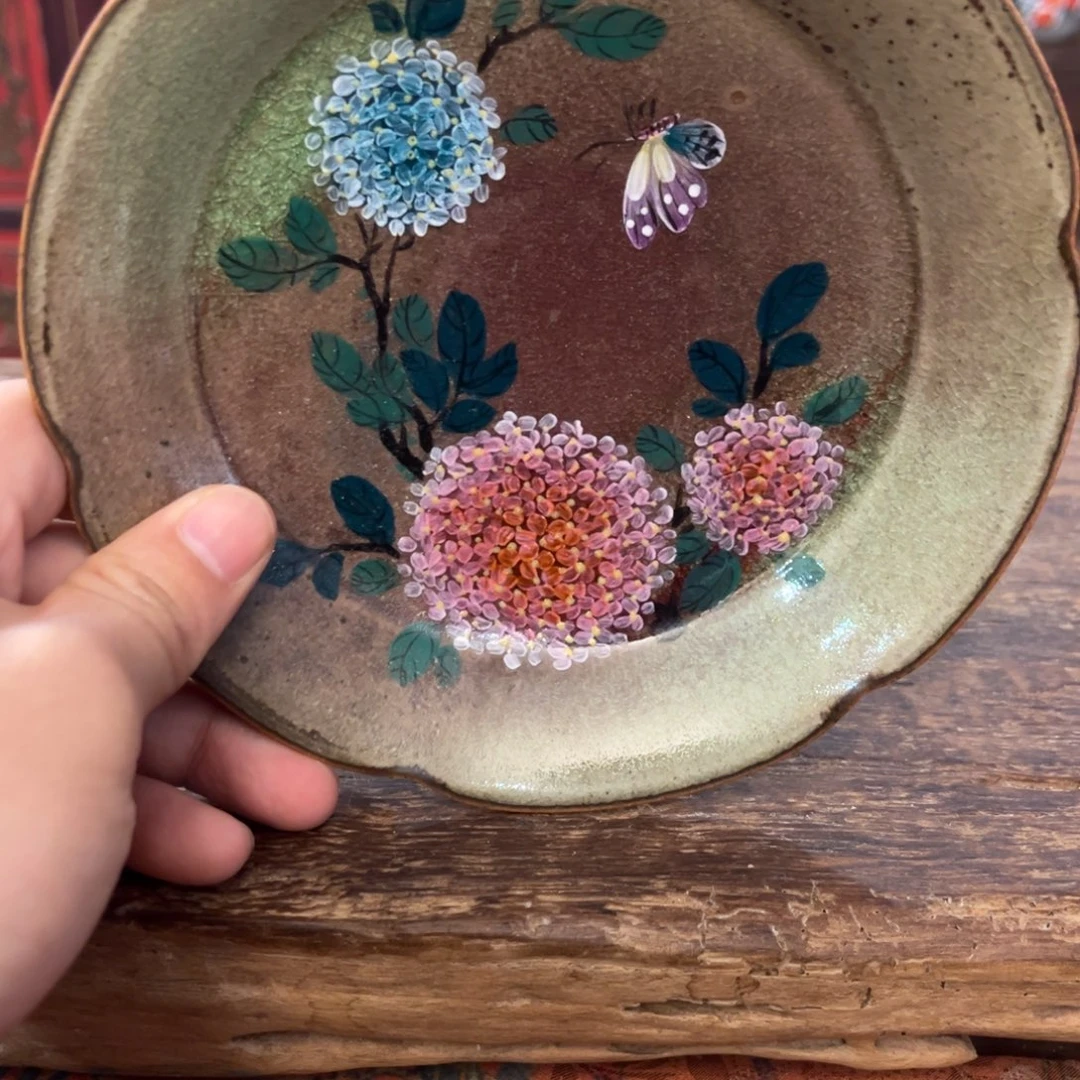 柴烧手工手绘陶瓷