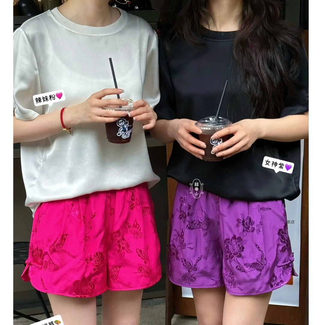 【囍番山·夏】夏日多巴胺·新中式六色短裤