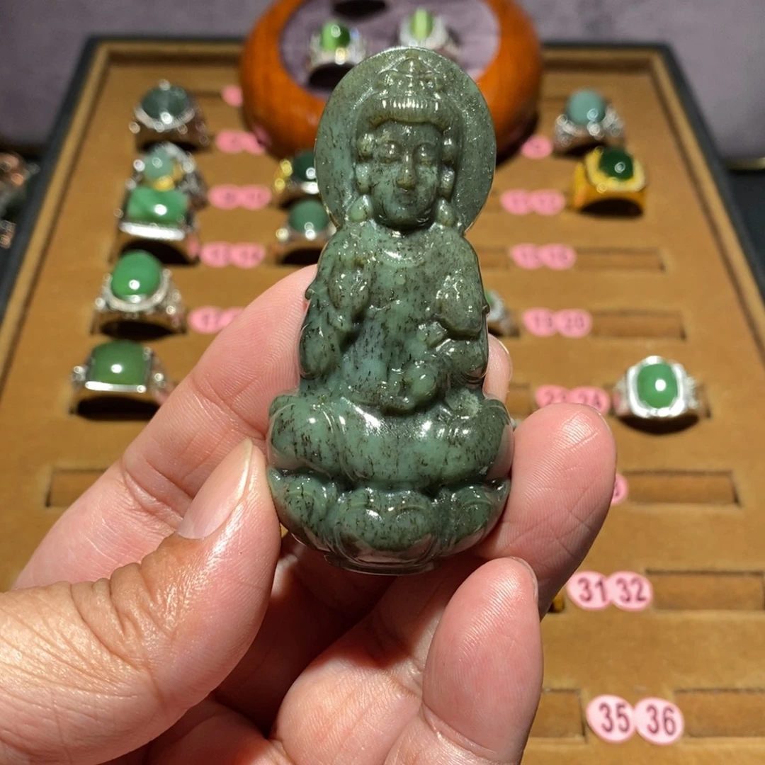 和田玉未镶嵌戒指