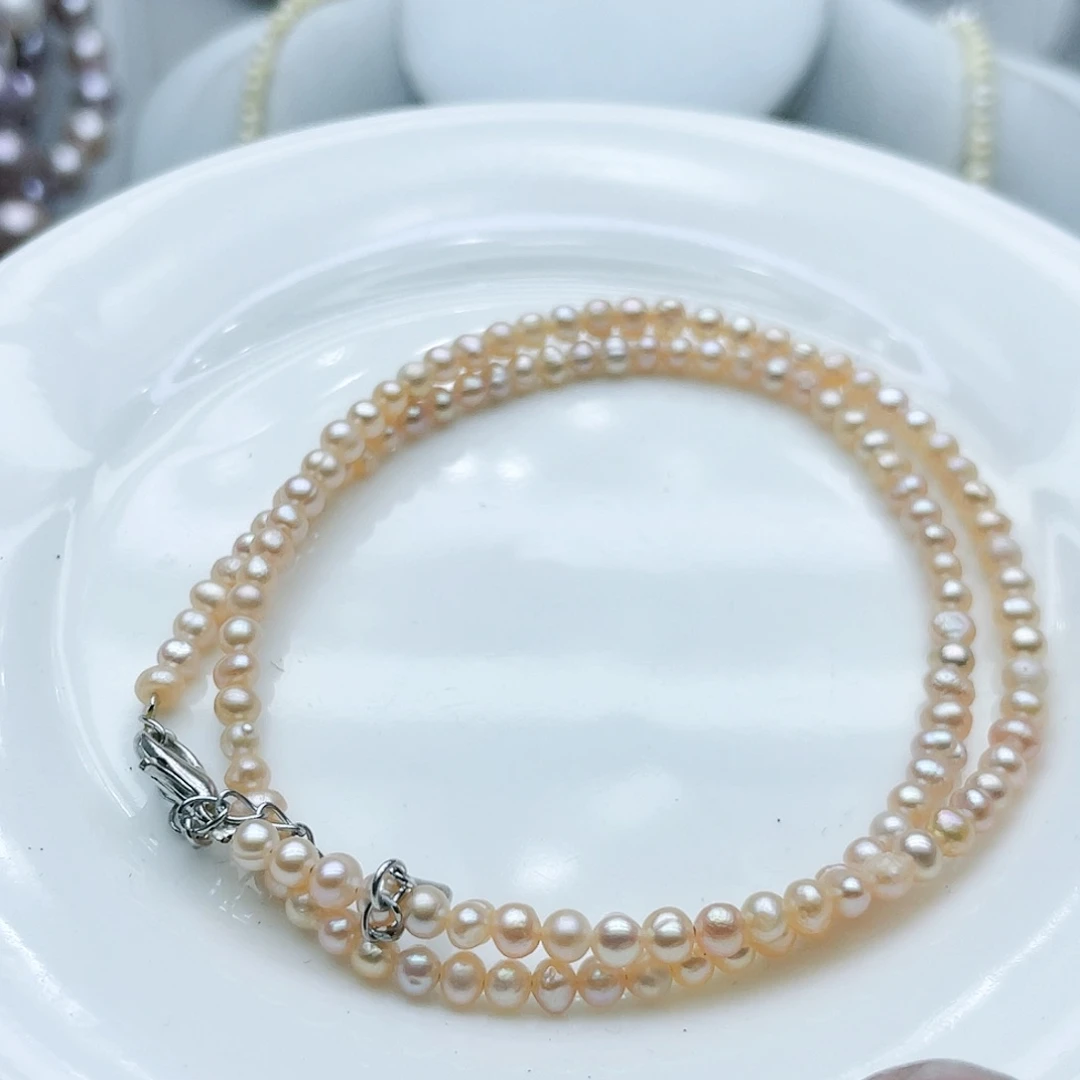 淡水珍珠颈饰钛钢