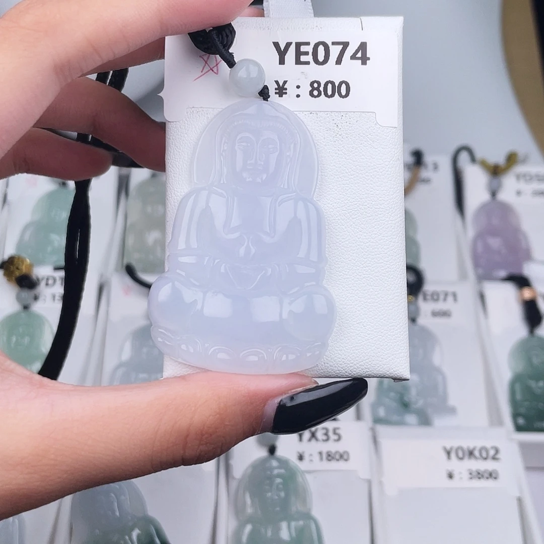 翡翠未镶嵌耳饰YE074
