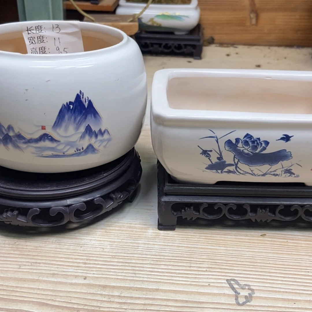 瓷片陶瓷花盆陶瓷艺术