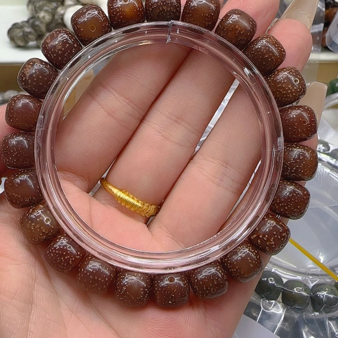 星月菩提手串211殿堂粉冰星月菩提1.0桶单圈