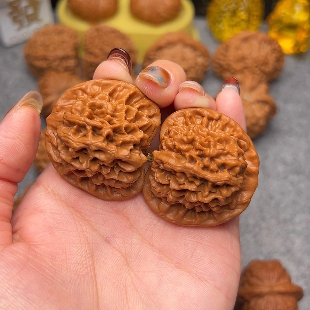 把件文玩核桃毕业精品精配秦闷40全品奶油腊皮