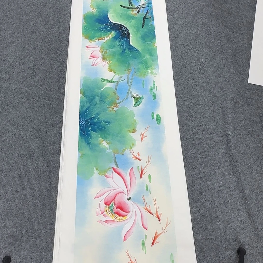国画138*35纯手绘谢丝雪