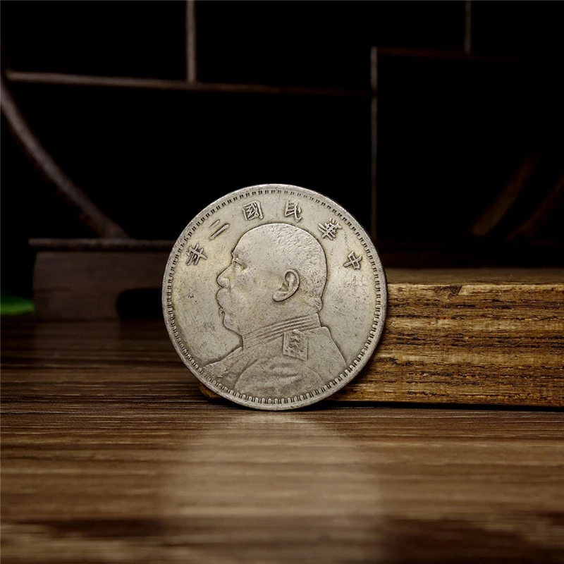 民国随机年份大头银元仿古银币银元精雕复刻工艺桌面摆件