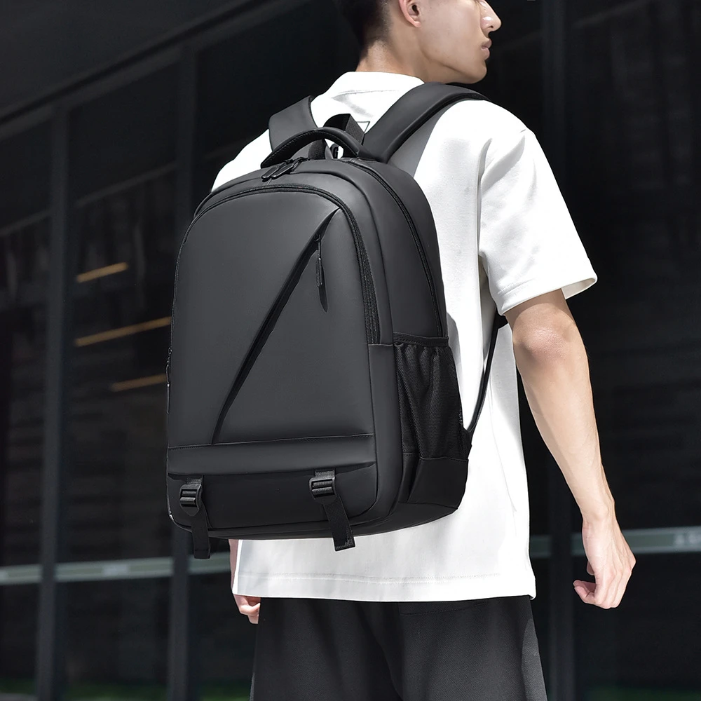 男士背包大容量通勤轻便商务电脑包旅行包大学生高中生书包双肩包