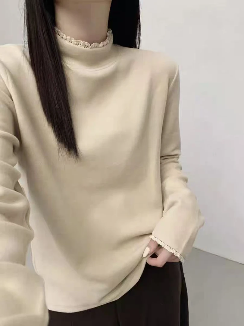 【睿娜维拉】新款加厚超细双面德绒上衣