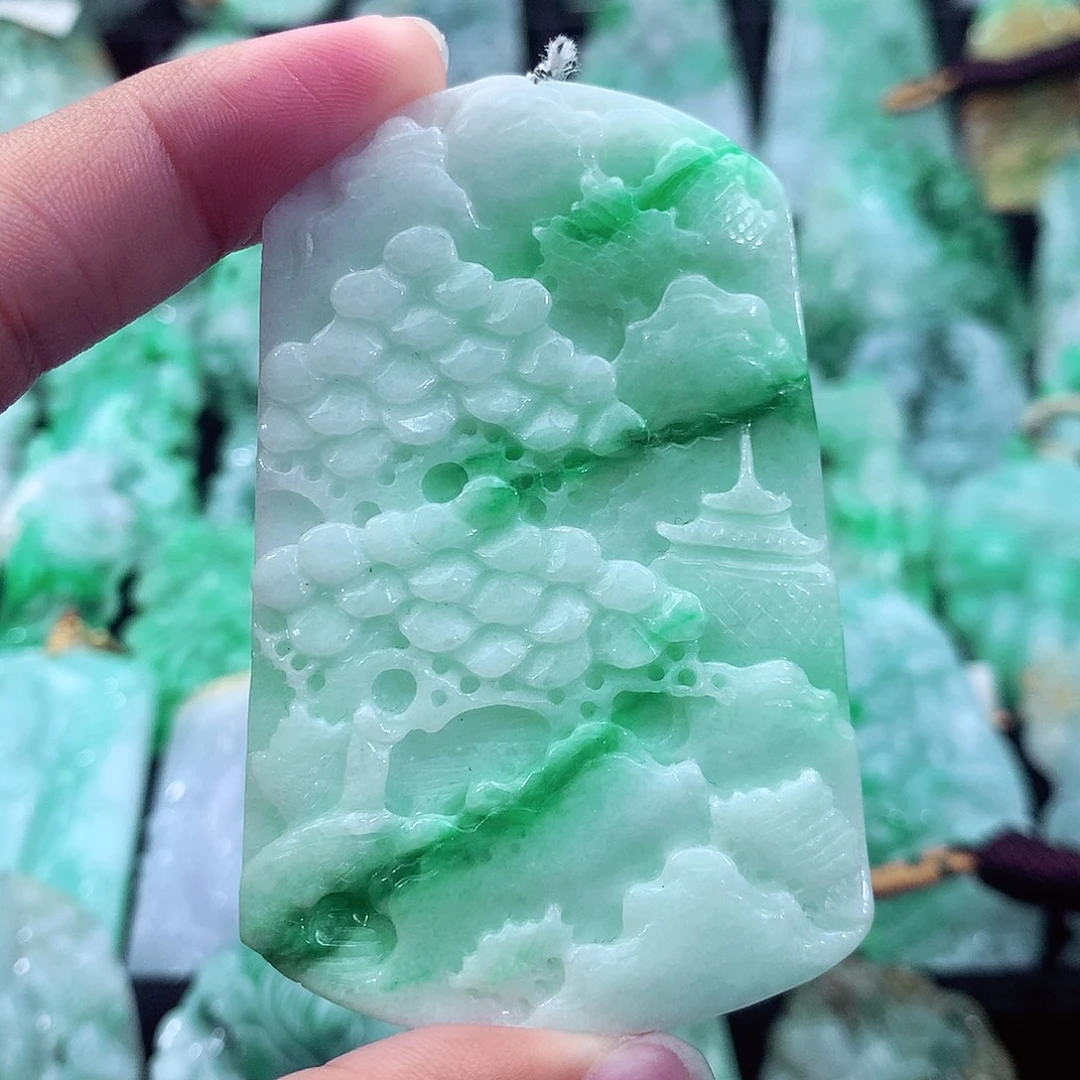 翡翠未镶嵌吊坠(不含链)